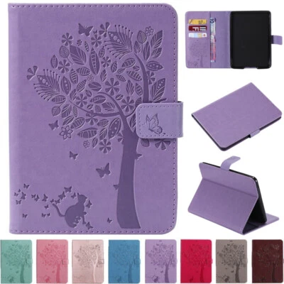 Für Amazon Kindle Paperwhite 1/2/3/4/5/6/7/10.Gen Smart Leder-Flip-Ständeretui - Bild 1 von 4