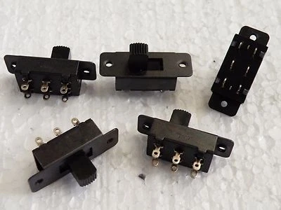 5 Pcs DPDT Center OFF Standard Slide switches Models & Railway project 26g 823 - Image 1 of 3