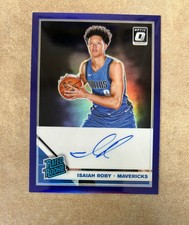 2019 Donruss Optic Rated Purple Prizm Signatures Isaiah Roby #191 Rookie Auto RC