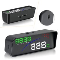 Car P9 3.6" Car HUD HD Head Up Display OBDII OBD2 Smart Digital Meter Plug Play