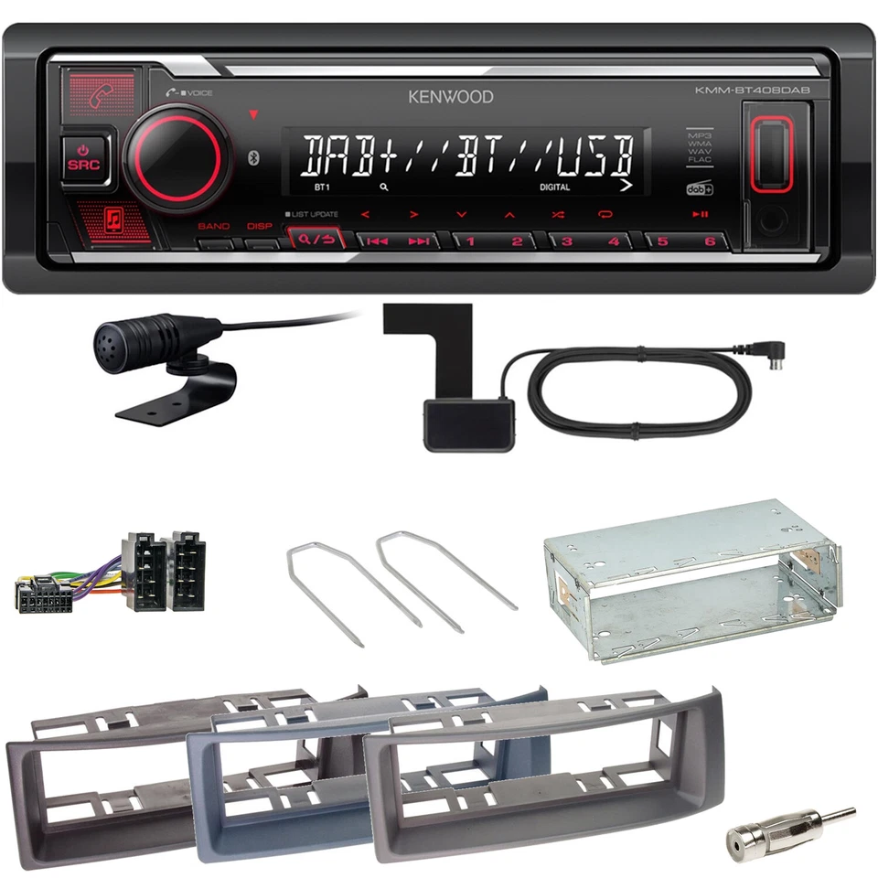 Kenwood KMM-BT408DAB - USB-Autoradio mit DAB & Bluetooth Freisprecheinrichtung