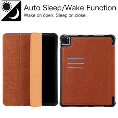 Magnetic Smart Leather Stand Case For iPad 5 6 7 8 9th Generation Air 11"M2 2024 - Image 1 of 4
