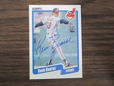 1990 Fleer Update Baseball #U-91 Kevin Bearse Autograph Card Cleveland Indians