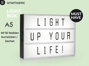 LED Leuchtkasten NEU&OVP 21x15cm + 85 Symbole Batteriebetrieb UVP 21,- - Bild 1 von 2