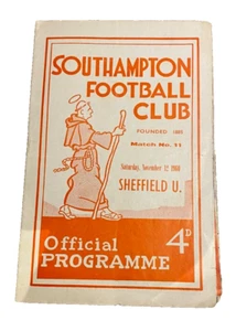 SOUTHAMPTON V SHEFFIELD UNITED - DIVISION TWO - 12/11/1960 - Picture 1 of 1
