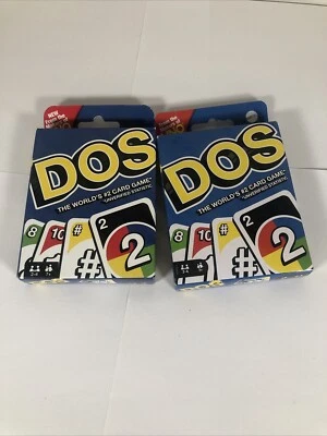 DOS Card Game Mattel 2017 UNO Family game 2 Pack - Image 1 of 4