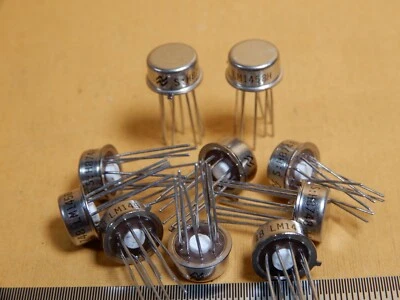 National Semiconductor LM1458H Operational Amplifiers Qty 10 NOS