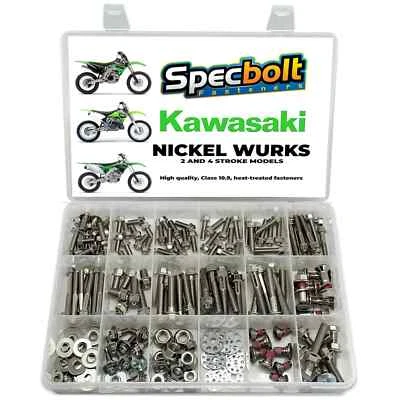 KX KXF SPECBOLT Nickel Wurks Bolt Kit Kawasaki 2 Stroke & 4 Storke KX60-KXF450 - Image 1 of 4