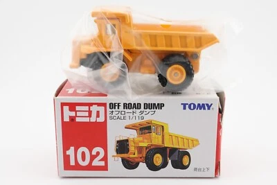 TOMY TOMICA 102 'OFF ROAD DUMP TRUCK' 1:119 NIB/BOXED. RARE. US SELLER - Image 1 of 3