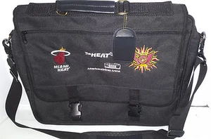 MIAMI HEAT MIAMI SOL WNBA custodia per quaderni borsa per computer tela nera - Foto 1 di 8