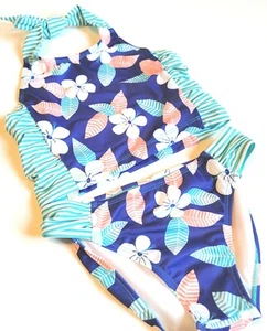 Gymboree 7-8 Girls Swim Shop Tropical Floral Halter Tankini NWT Bathingsuit - Picture 1 of 2