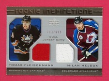 2005-06 Upper Deck Rookie Update Fleischmann / Hejduk 113/999 Dual Jersey #237