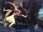 Cain Und Abel Von Tintoretto 76.2x102cm Gerollt Leinen Heim Dekor Druck