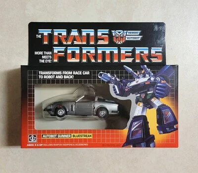 TRANSFORMERS G1 BLUESTREAK IN US MISB RARE! AUTOBOT CAR TOY ROBOT SILVERSTREAK - Image 1 of 3