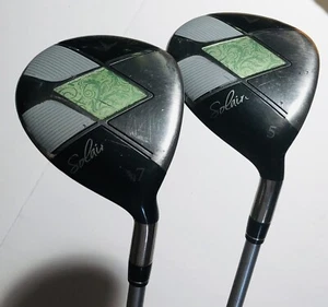 Callaway Solaire 5 & 7 Wood Set Graphite Shaft Ladies Flex RH Need New Grips - Picture 1 of 15