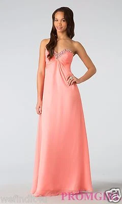 V533 ALYCE 35592 CORAL SZ 8 $285 VP9  FORMAL PROM PAGEANT GOWN DRESS - Image 1 of 4