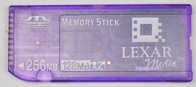 Lexar Media 256MB 128MBx2 Memory Stick Camera Memory Card - Image 1 of 2