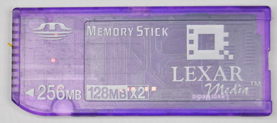 Lexar Media 256MB 128MBx2 Memory Stick Camera Memory Card - Image 1 of 2