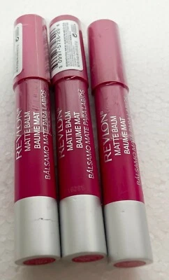NEW (3) REVLON MATTE BALM #220 SHOWY / FLAMBOYANTÉ - Image 1 of 3