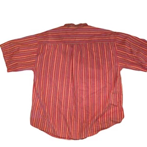 Vintage Benetton Striped Button Up Shirt Short Sleeve Casual Menswear Size XL - Picture 1 of 7