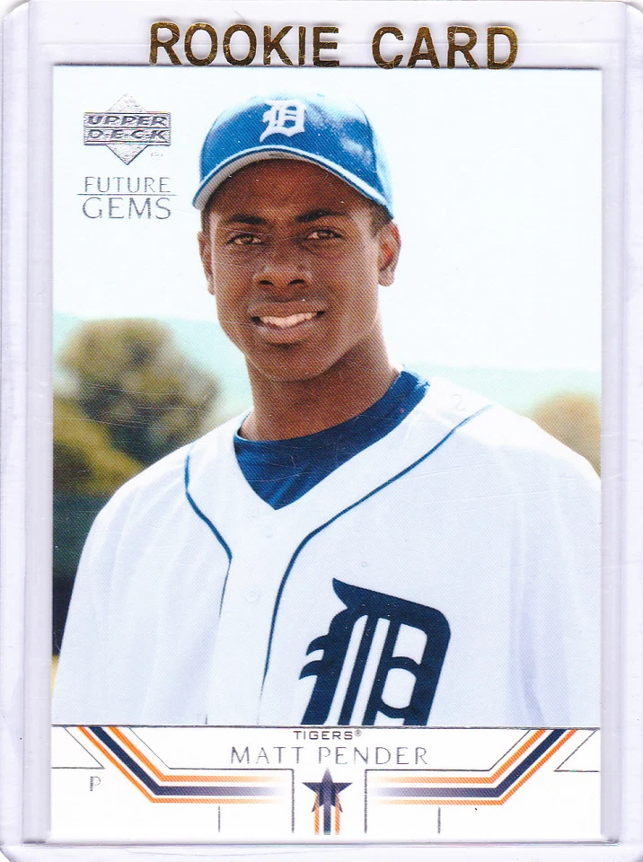 Tarjeta de novato Curtis Granderson ERROR 2002 cubierta superior FUTURAS GEMAS Matt Pender RC Foto 1 de 2