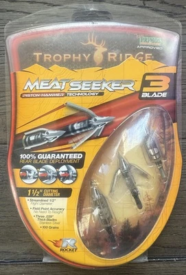 NAP Thunderhead Broadheads 100 Grain 3-Blade New In Box 3 Pack - Image 1 of 2