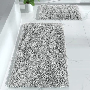 Bathroom Rugs Sets 2 Piece, Luxury Shaggy Extra Thick Bathroom Rugs, Plush No... - Picture 1 of 7