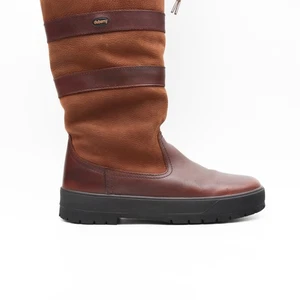 Dubarry Womens Knee High Boots Brown Size UK 9.5 Leather Boots - Picture 1 of 8