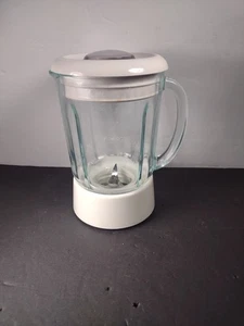 Cuisinart Smart Power Duet Blender Pitcher/Jar w/Lid Blade 40 oz 5 Cups White- - Picture 1 of 5