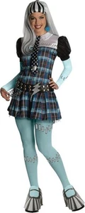 DAMEN MONSTER HIGH FRANKIE STEIN KOSTÜM # Halloween Karneval Hexe Kleid Zombie - Bild 1 von 3