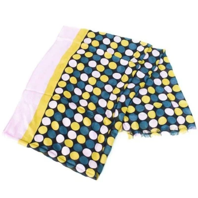 Kate Spade Dance Floor Polka Dot Scarf Women's Size 1 Hot Springs Print New - Image 1 of 4