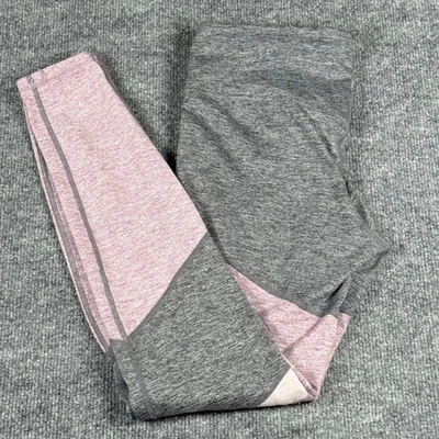 Tangerine Small Leggings Activewear Color Block Gray Lavender Heather Athleisure - Image 1 of 4