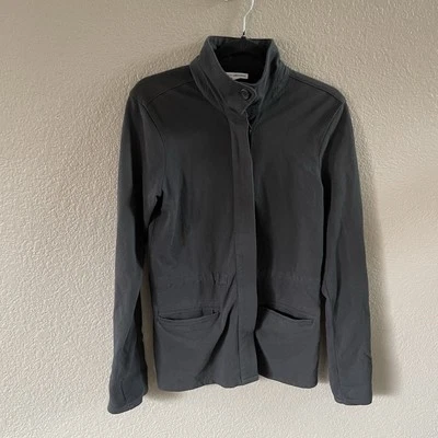 Chaqueta James Perse Anorak para mujer 1 pequeña negra cintura ceñida WVL2007CU Foto 1 de 4