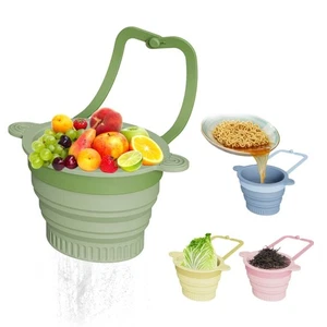 Wiederverwendbar Siebkorb Silikon Wasserfilterkorb Spülbecken-Sieb  Obstwaschen - Picture 1 of 9