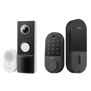 TP Link Tapo 2K Türklingel Kamera, Indoor Chime und Smart Deadbolt Lock 1967904 - Bild 1 von 7