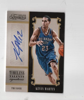 Kevin Martin 2012-13 Panini Timeless Treasures Timeless Talent Signatures #D/99 Foto 1 de 2