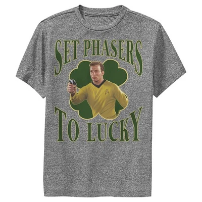 Boy's Star Trek: The Original Series St. Patrick's Day Captain Kirk Set Phasers - Image 1 of 2