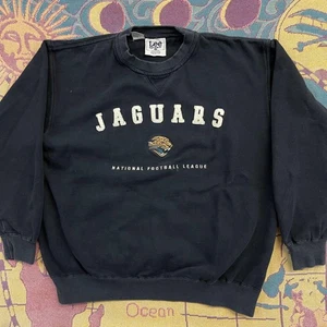 Felpa vintage Jacksonville Jaguars uomo GRANDE NFL pullover girocollo di LEE - Foto 1 di 6