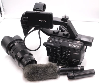 Sony PXW-FS5M2 FS5 Mark II 4K w/ Sony 18-105mm F4 Lens & Sony ECM-VG1 Microphone - Image 1 of 4