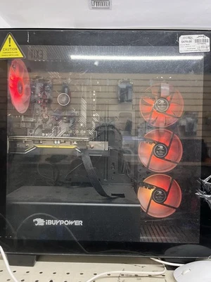 iBUYPOWER Trace 4 gaming desktop PC Computer Powers On  Custom LED - Image 1 of 4