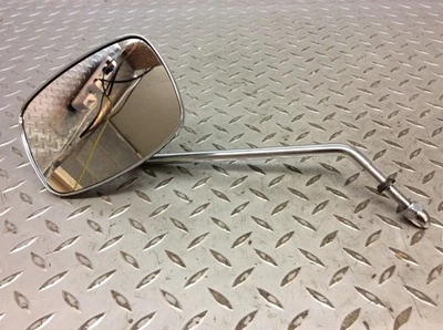 Espejo retrovisor de vástago largo estilo cuadrado izquierdo Harley Davidson Touring Dyna Softail Foto 1 de 4