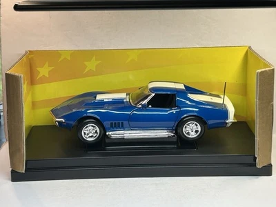 Colecionáveis ERTL 1968 Baldwin Motion Corvette SS427 azul 1:18 DC 33389 (2003) - Imagem 1 de 4