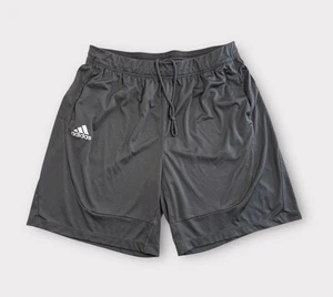 Adidas Gym Shorts Gr. XL grau aktiv Sporttaschen Kordelzug - Bild 1 von 10