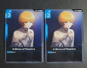 A Show of Resolve (X2) GD01-100 Uncommon Gundam NewType Rising - Picture 1 of 2