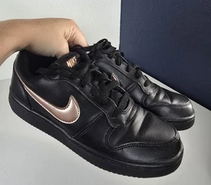 Nike Air Force 1 Ebernon Shoes Womens 7.5 BV1156-001 Black Rose Gold - Picture 1 of 10