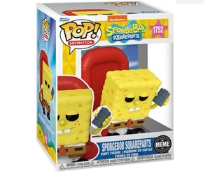Pop! Pantalones cuadrados premium de Bob Esponja (mememe de ocho cabezas inma) - Imagen 1 de 2