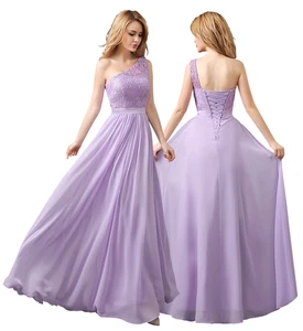 Mujeres Maxi Vestido Largo de Gasa de Encaje Uno Debe Correa Dama de honor Cóctel Fiesta Reino Unido - Imagen 1 de 7