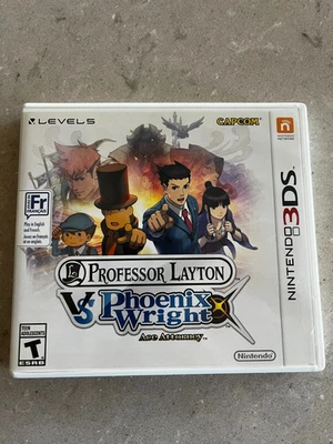 Professor Layton VS Pheonix Wright : Ace Attorney (3DS, 2014 - Capcom & Level-5) - Image 1 of 3