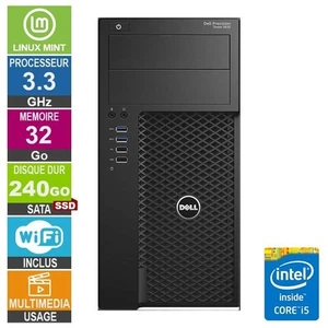 Dell Precision T3620 i5-6400 3.30GHz 32Go/240Go SSD Wifi Linux MINT - Photo 1/1