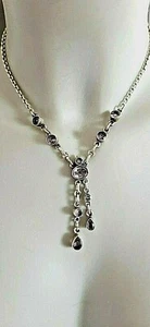 SILBER COLLIER ° 925 / 1000 ° AMETHYST STEINE ° Silberschmuck ° - Bild 1 von 11